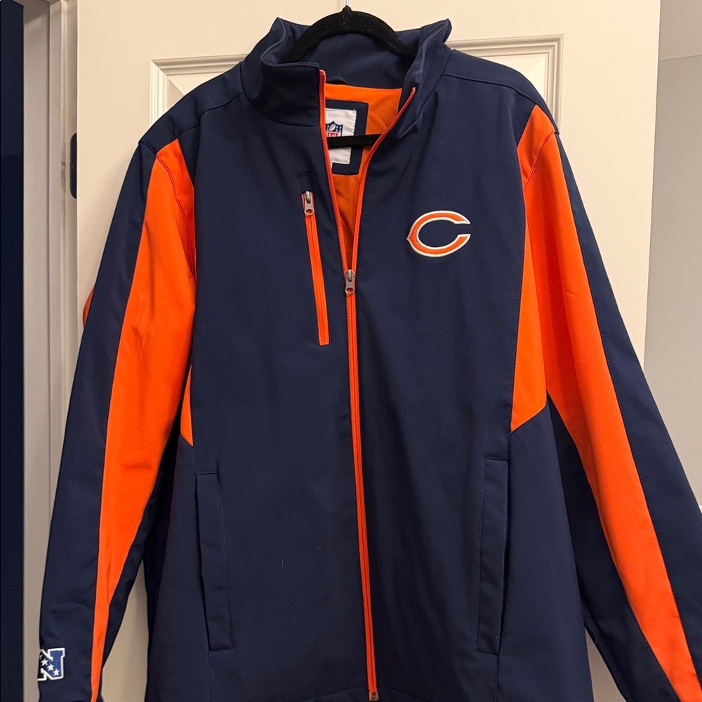 NFL Chicago Bears Navy and Orange Lightweight Jacket